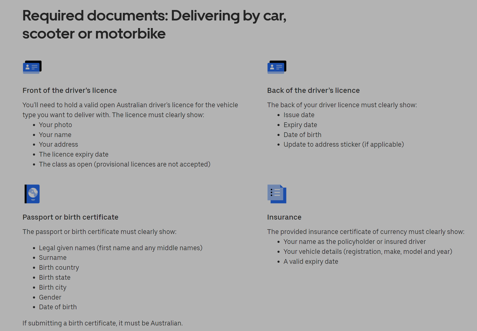Uber eats car requirements and driver checklist – The Times of Australia