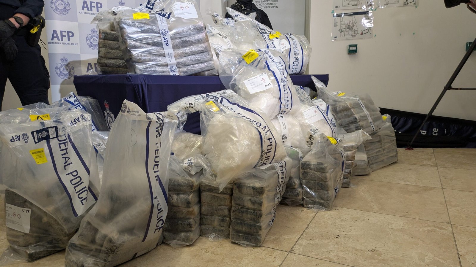 Australian Federal Police illicit drug seizure evidence